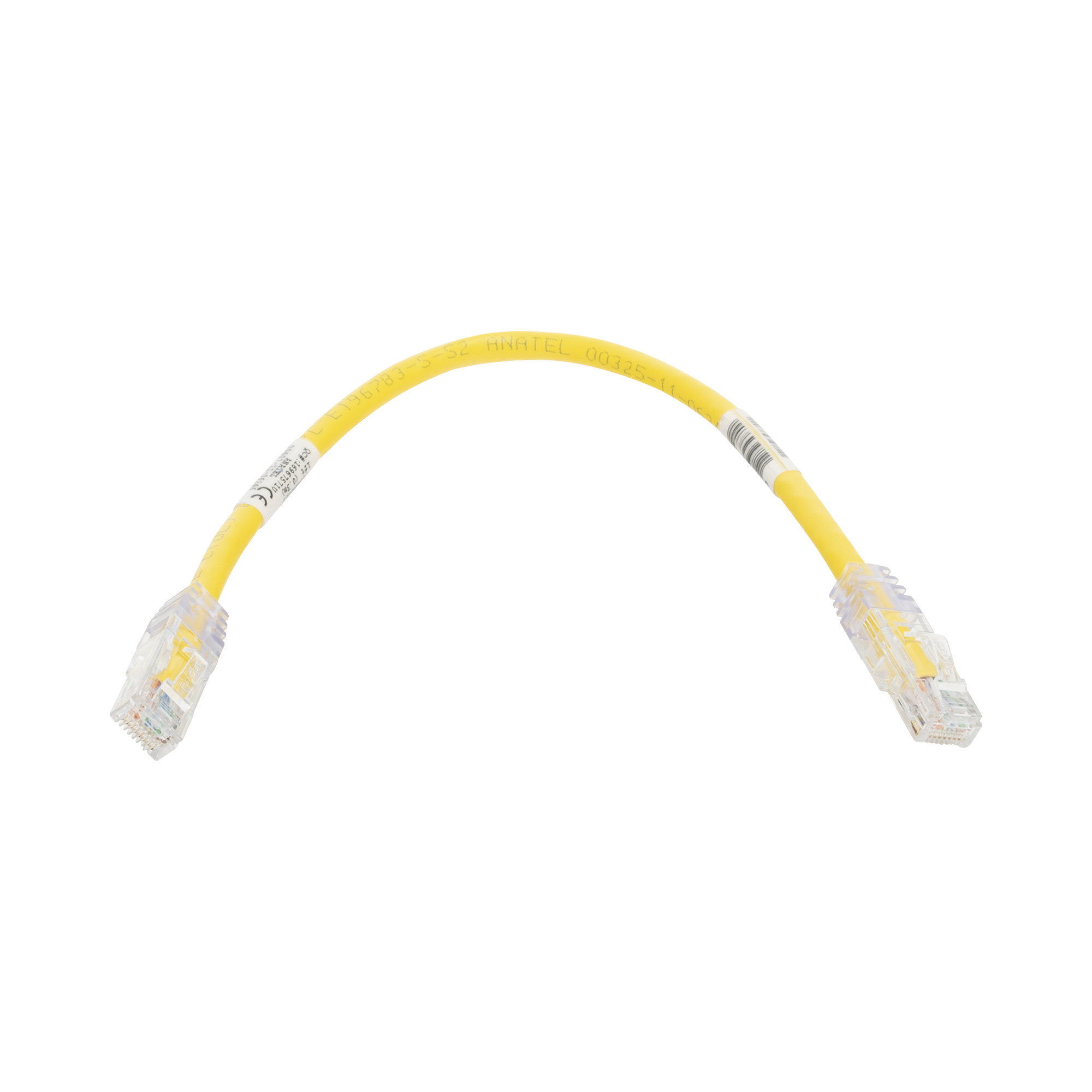 Cable de Parcheo TX6, UTP Cat6, 24 AWG, CM, Color Amarillo, 1ft