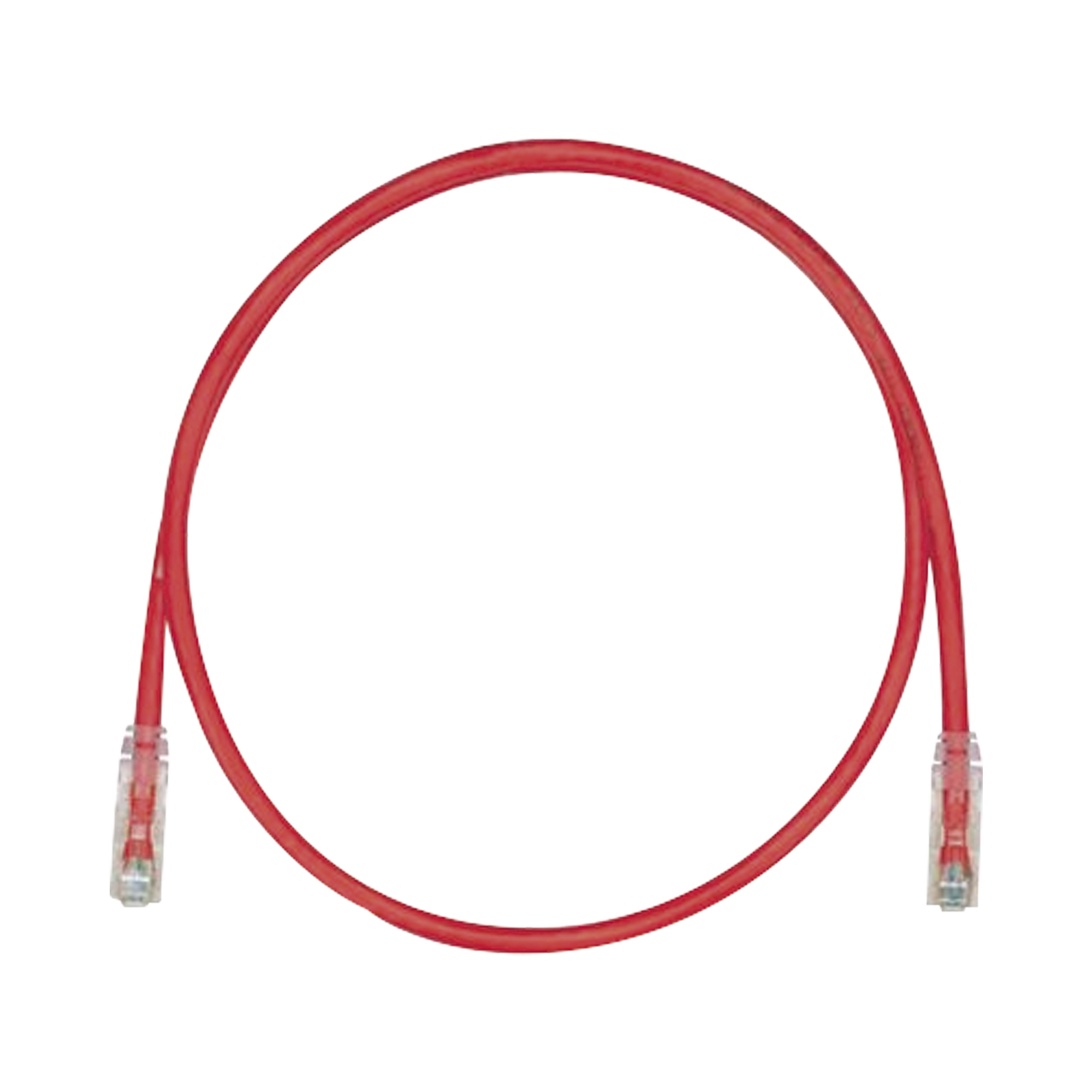 Cable de Parcheo TX6, UTP Cat6, 24 AWG, CM, Color Rojo, 7ft