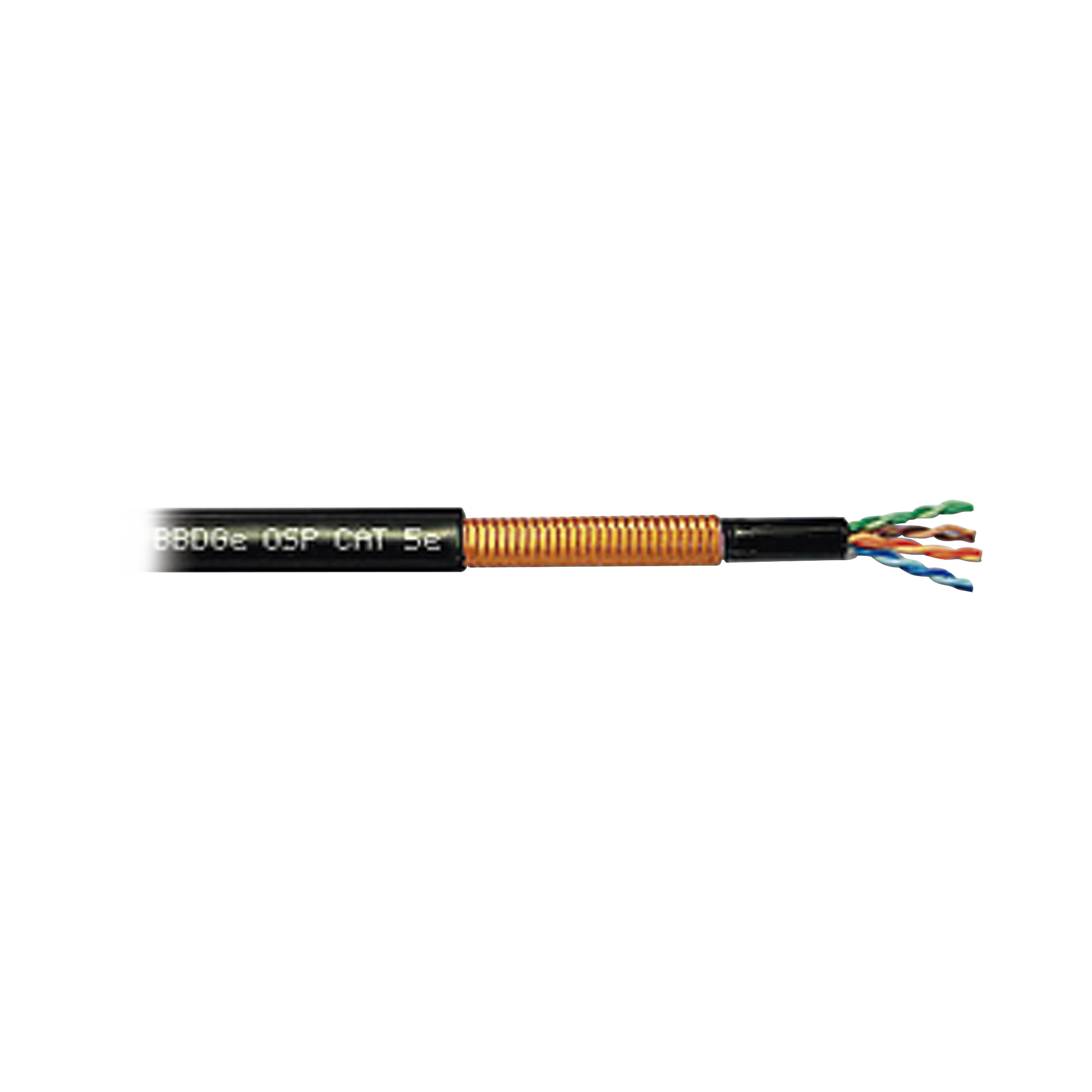 WB3176A Carrete de cable de cobre UTP CAT5E blindado para exterior, 100 metros, recomendado para enlaces inalámbricos