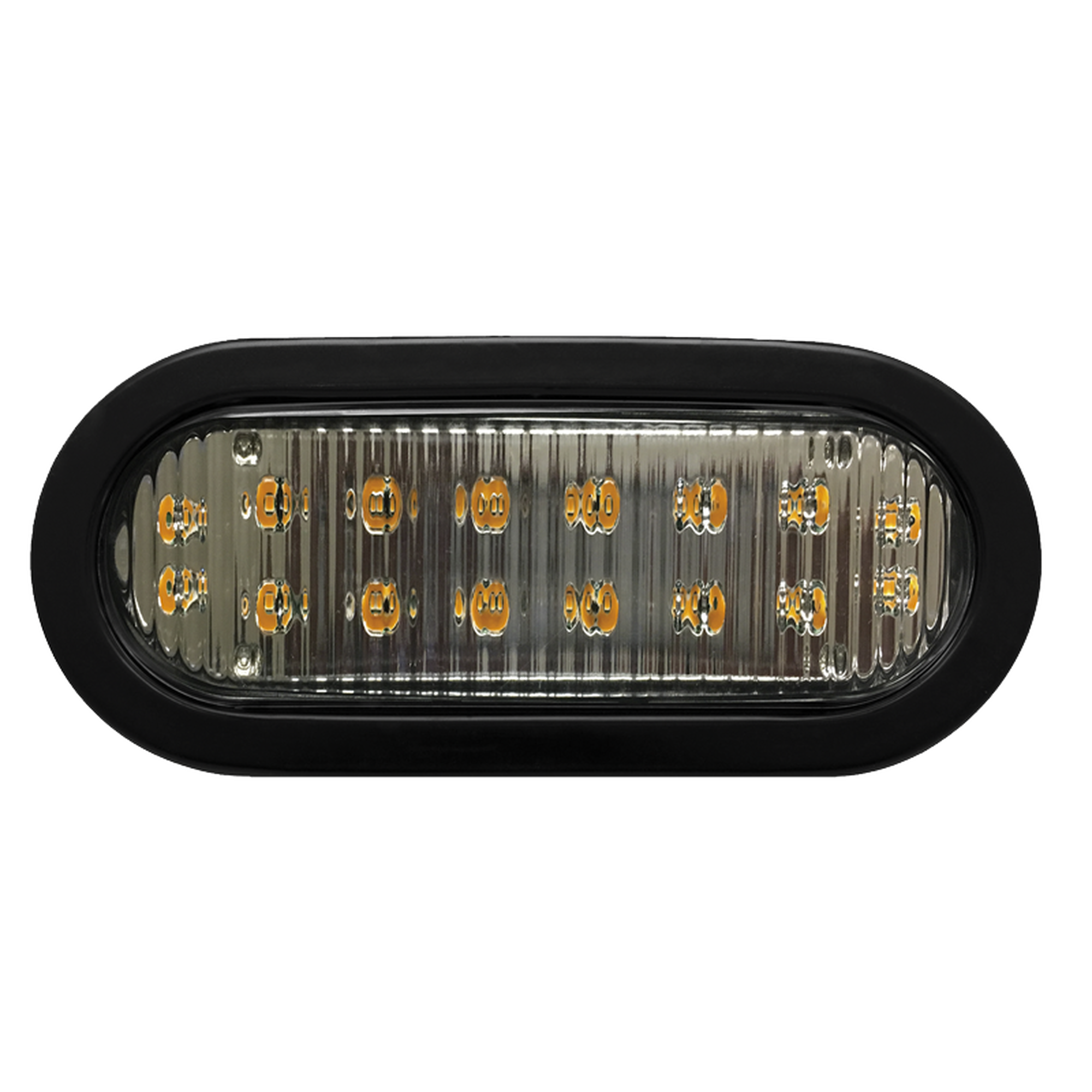 Luz direccional LED ovalada ambar con montaje de ojal  de 7.5 pulgadas