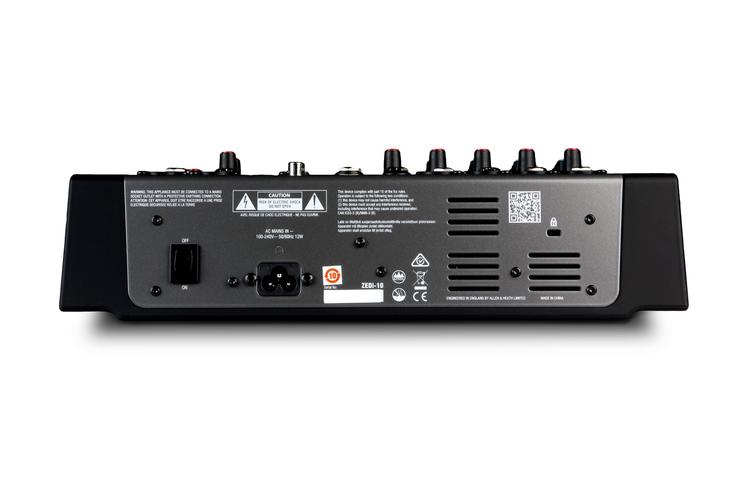 HALLEN & HEATH ZEDi-10Mezclador de 10 canales/interfaz USB2 entradas de guitarra de alta impedanciaEnrutamiento de señal flexible a través de USB