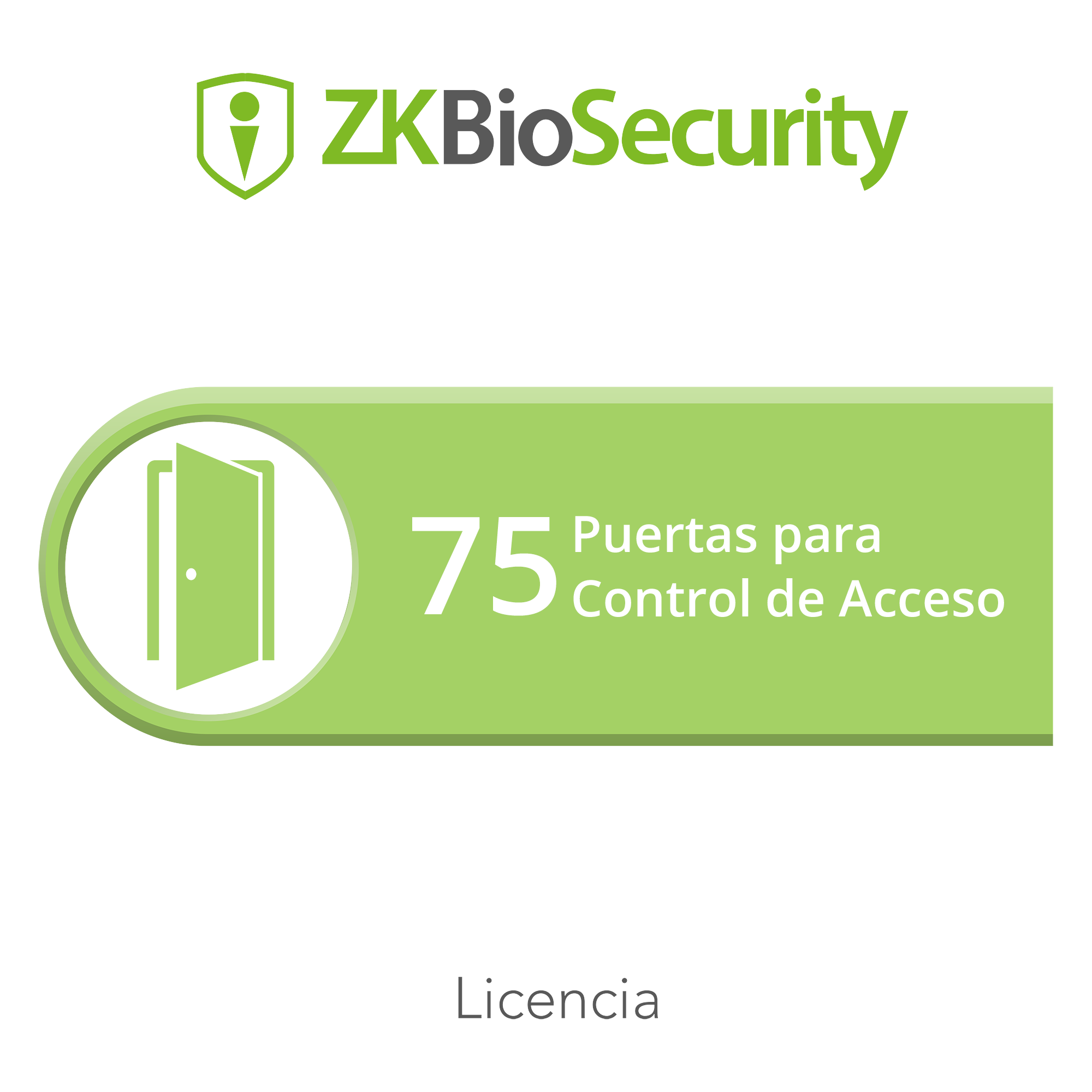 Licencia para ZKBiosecurity permite gestionar hasta 75 puertas para control de acceso