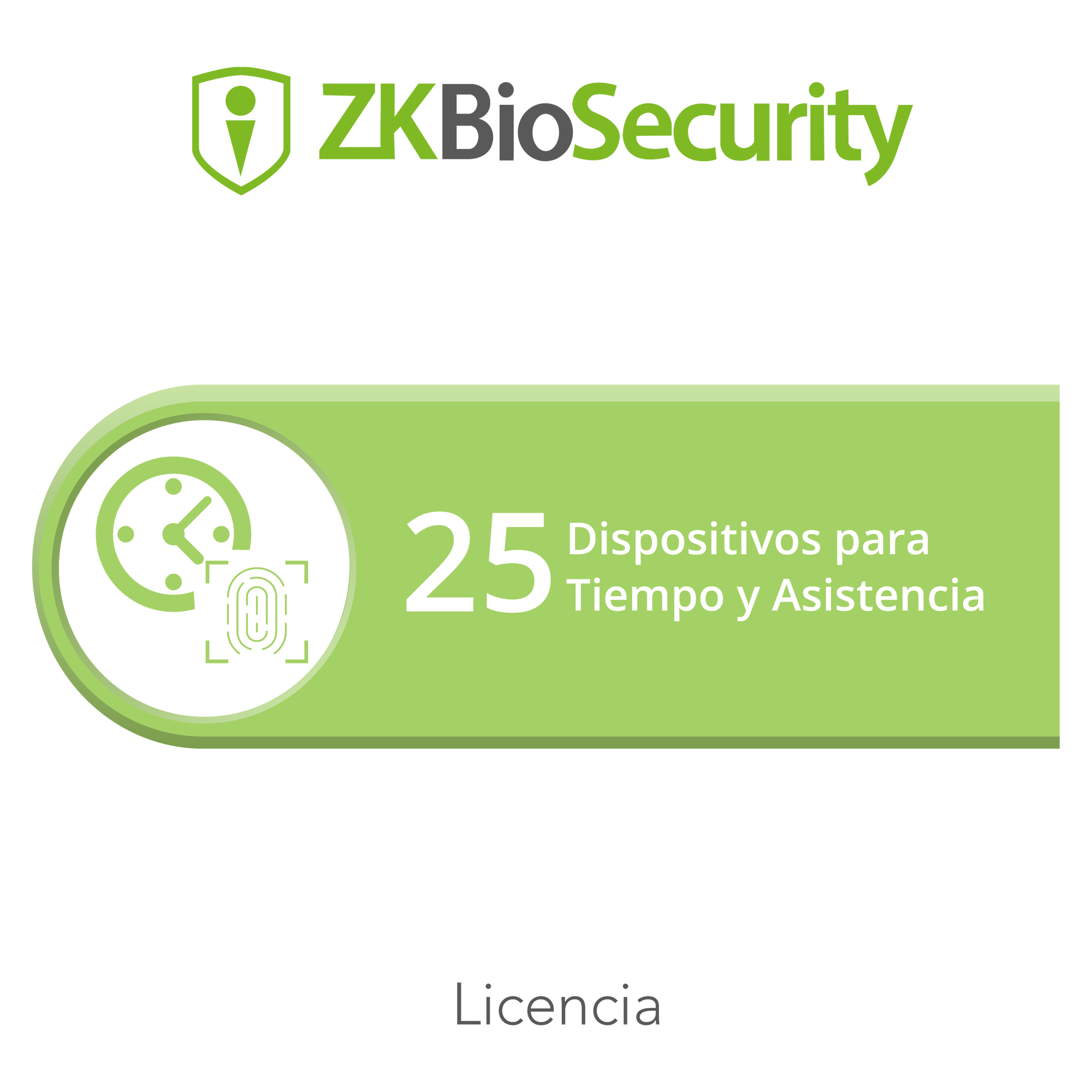 Licencia para ZKBiosecurity permite gestionar hasta 25 dispositivos para tiempo y asistencia