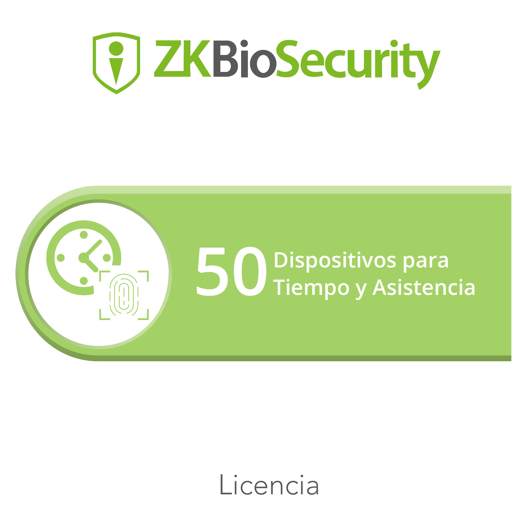 Licencia para ZKBiosecurity permite gestionar hasta 50 dispositivos para tiempo y asistencia