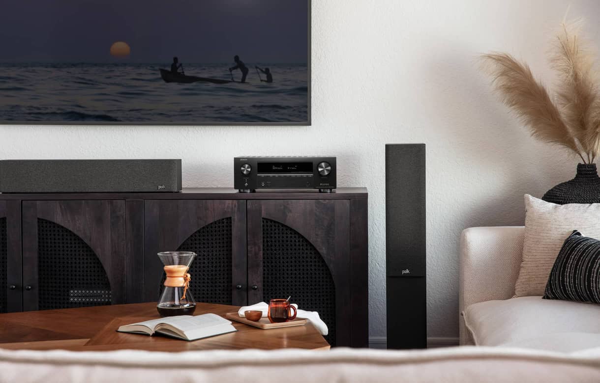 DENON AVR-X1700H Receptor A/V de red de 7.2 canales con HEOS, 80W/Canal 8K, Dolby Atmos y DTS:X