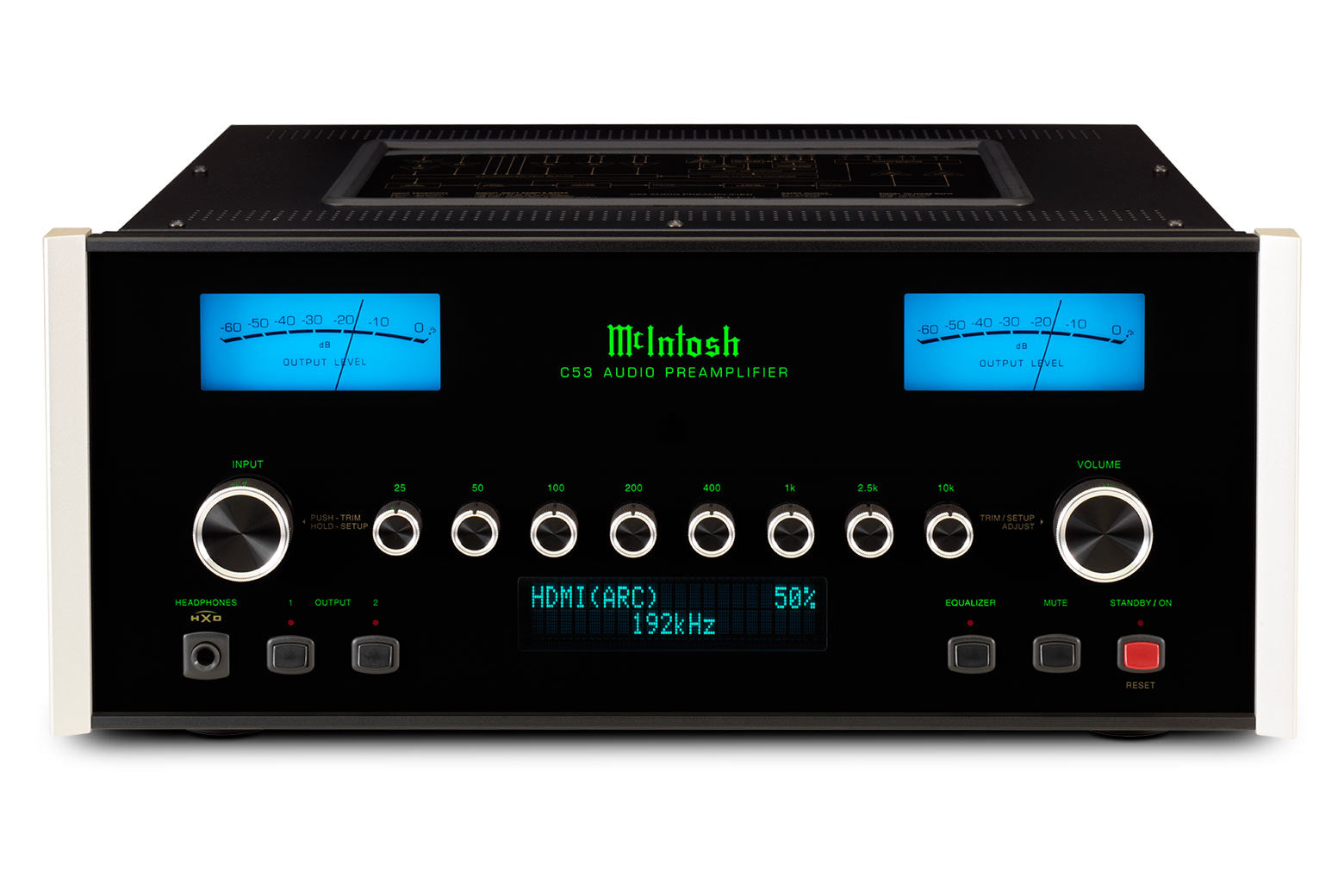 McIntosh C53 Preamplificador de estado sólido 2 canales 16 entradas (9 analógicas + 7 digitales) Soporta archivos DSD512 módulo digital DA2 Integrado