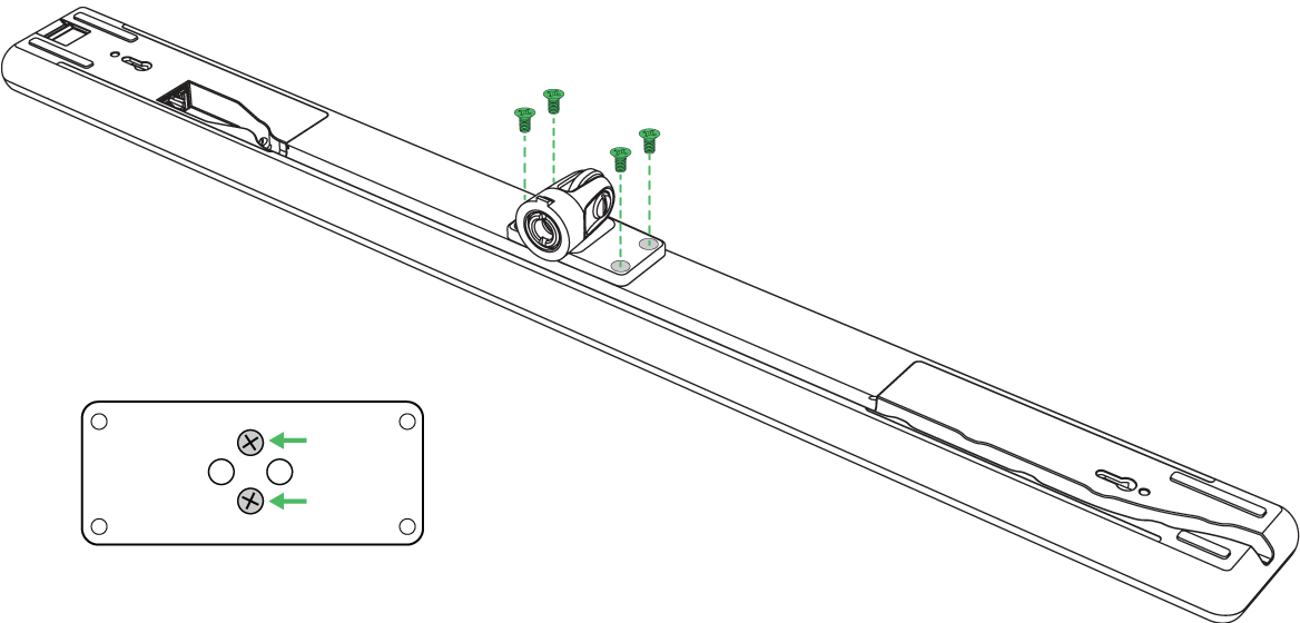 A710-MSA Adaptador de soporte para micrófono lineal MXA710