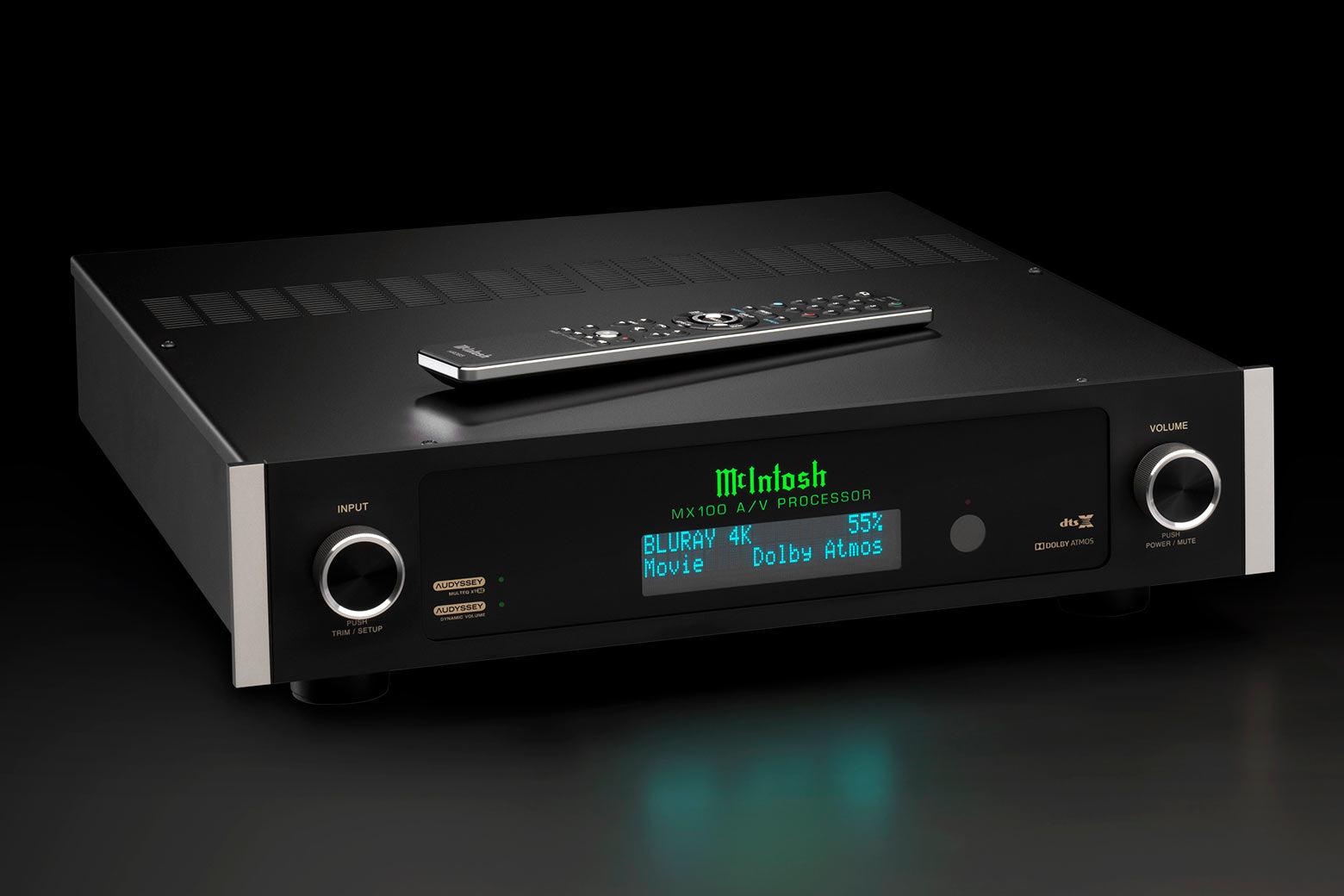 McIntosh MX100 Processor Receptor de audio y video 5 puertos HDMI 4K Dolby Visión; HDR10 11.2 Canales. eARC/ARC Dolby Atmos EDE:X Audyssey MultEQ XT32