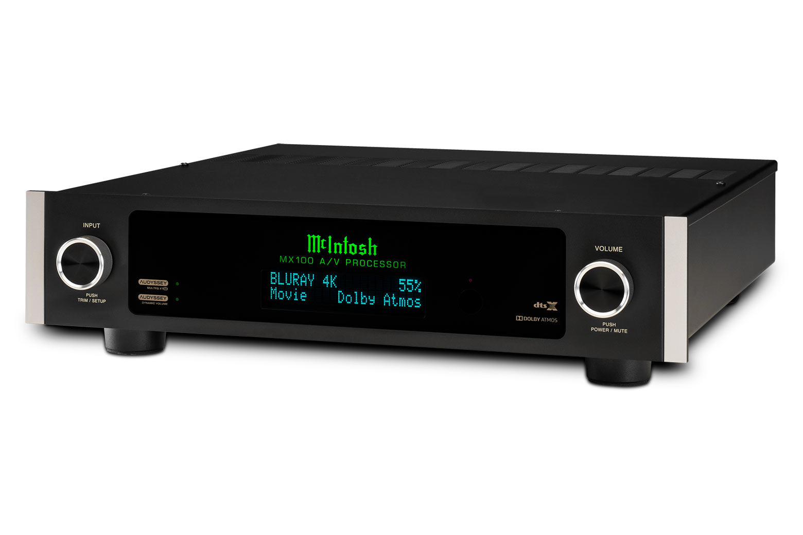 McIntosh MX100 Processor Receptor de audio y video 5 puertos HDMI 4K Dolby Visión; HDR10 11.2 Canales. eARC/ARC Dolby Atmos EDE:X Audyssey MultEQ XT32