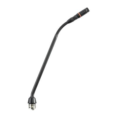 Shure MX410RLP/N  Micrófono de cuello de ganso de 10" sin cápsula, sin preamplificador y anillo LED rojo en la parte superior