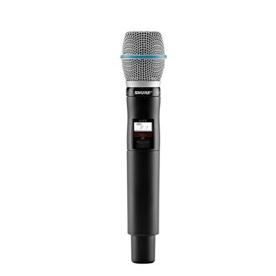 SHURE QLXD2/B87A-L50 Micrófono de mano con transmisor inalámbrico digital, cápsula Beta 87A, 2560 frecuencias  (L50 657-663 MHz)