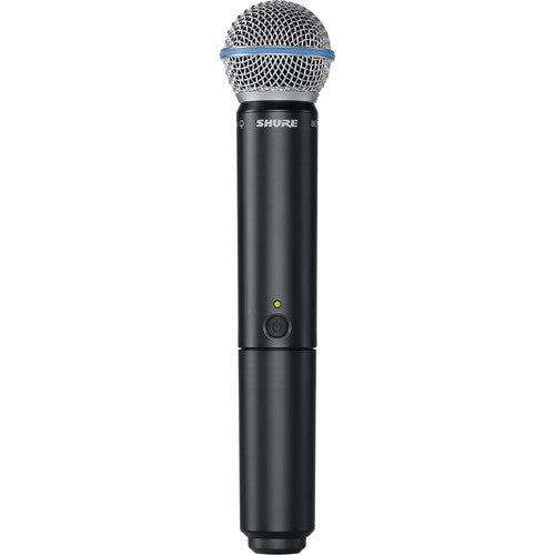 SHURE BLX2/B58 Micrófono inalámbrico de mano, Transmisor con cápsula Beta 58A (J11: 596 a 616 MHz)