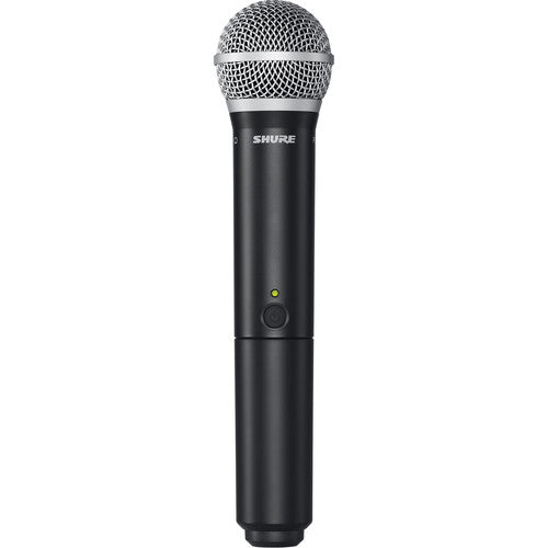 SHURE BLX2/PG58 Micrófono inalámbrico de mano con cápsula PG58 (J11: 596 a 616 MHz)